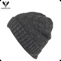 Men's Jacquard Cuff Knit Beanie com Brim